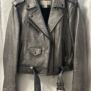 Michael Kors Leather Moto